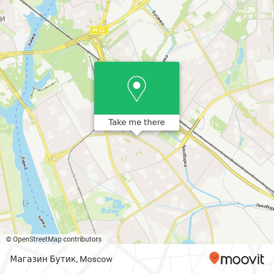Магазин Бутик, Москва 125414 map