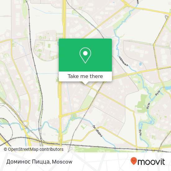 Доминос Пицца, Москва 127562 map