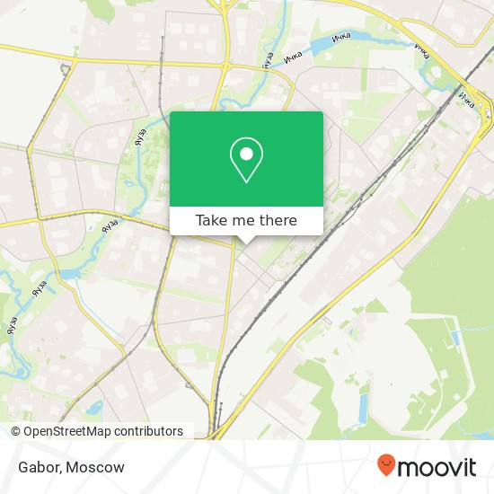 Gabor, Изумрудная улица Москва 129327 map