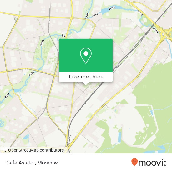 Cafe Aviator, улица Менжинского Москва 129327 map