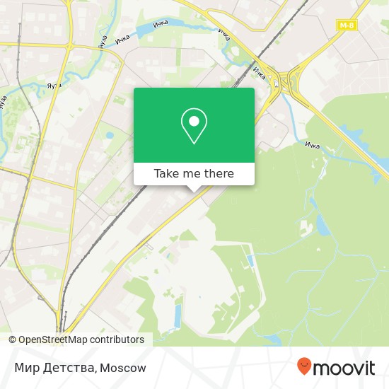 Мир Детства, Ярославское шоссе Москва 129337 map