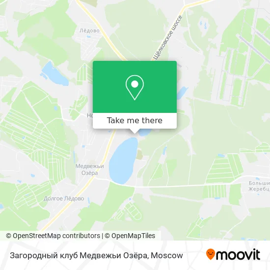Загородный клуб Медвежьи Озёра map