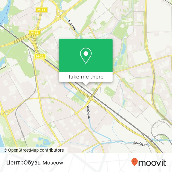 ЦентрОбувь, Ангарская улица, 1 Москва 125412 map