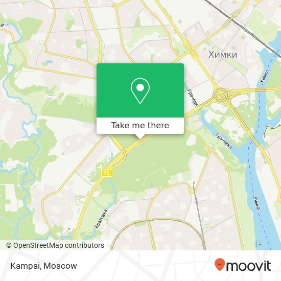 Kampai, МКАД Москва 125480 map
