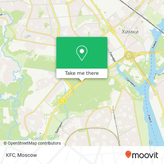 KFC, МКАД Москва 125480 map