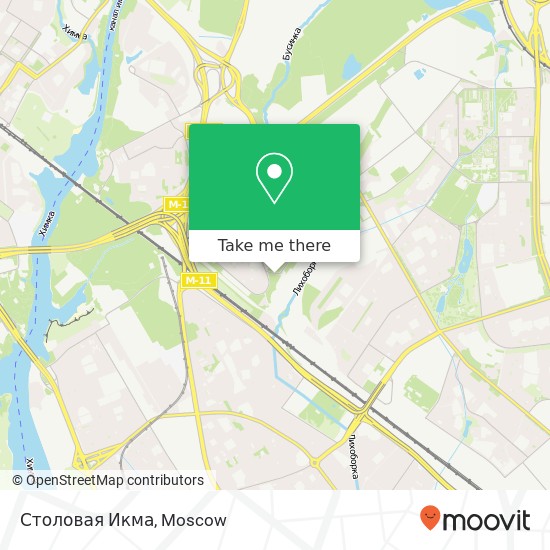 Столовая Икма, Москва 125599 map