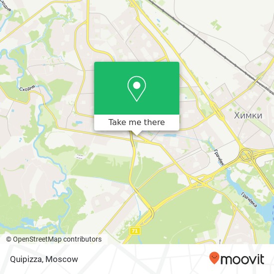 Quipizza, Новокуркинское шоссе Москва 125466 map