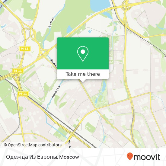 Одежда Из Европы, Москва 125412 map
