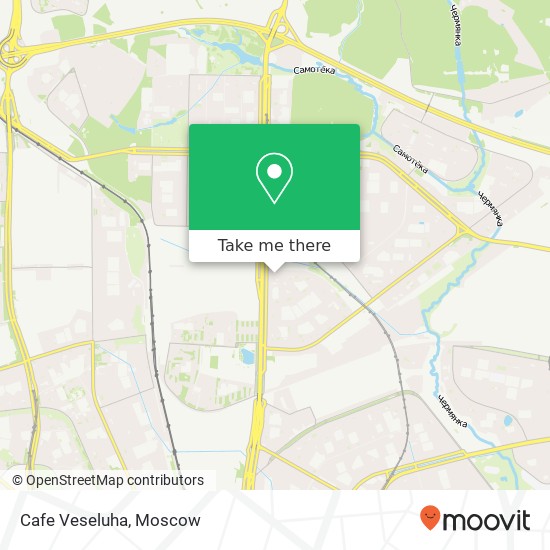 Cafe Veseluha, Алтуфьевское шоссе Москва 127549 map