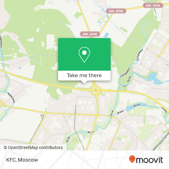 KFC, Мытищи 141031 map