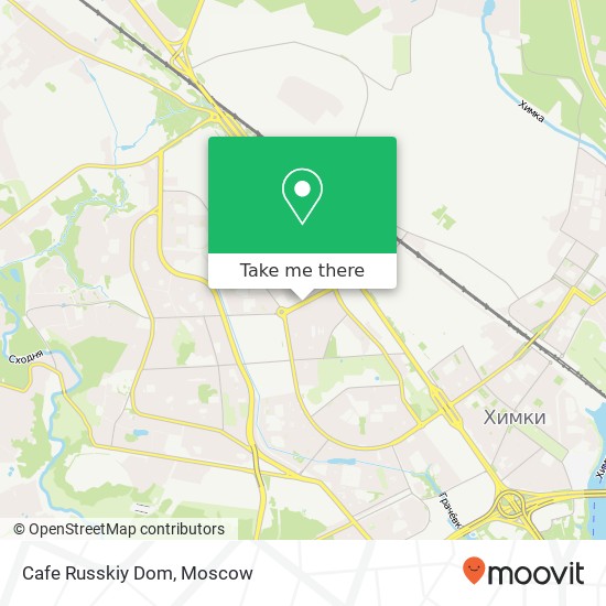 Cafe Russkiy Dom, улица Дружбы Химки 141410 map