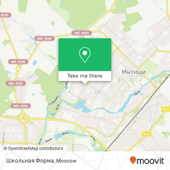 Школьная Форма, Мытищи 141021 map
