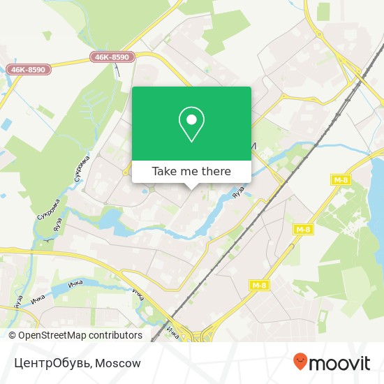 ЦентрОбувь, Новомытищинский проспект, 39 Мытищи 141018 map