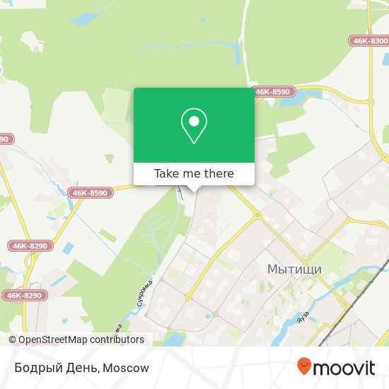 Бодрый День, Мытищи 141021 map