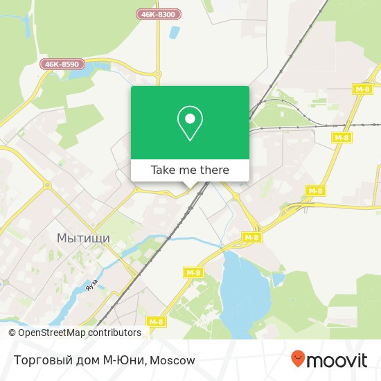 Торговый дом М-Юни, Мытищи 141006 map