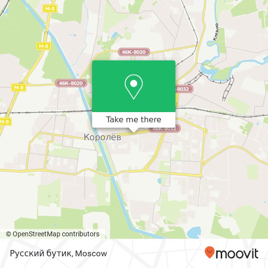 Русский бутик, проспект Королёва Королёв 141077 map