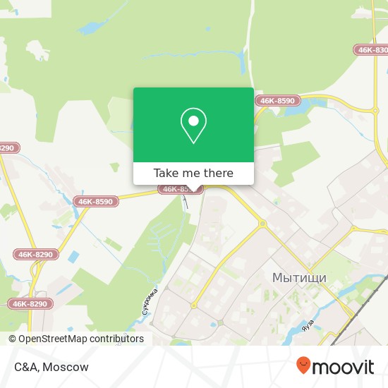 C&A, Мытищи 141021 map