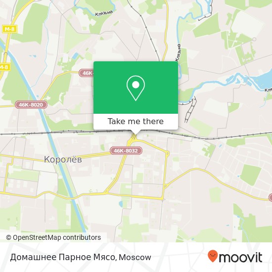 Домашнее Парное Мясо, Королёв 141075 map