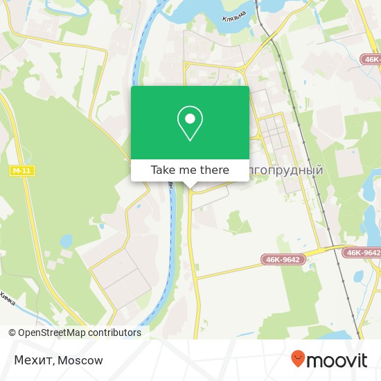 Мехит, Лихачёвский проспект Долгопрудный 141707 map