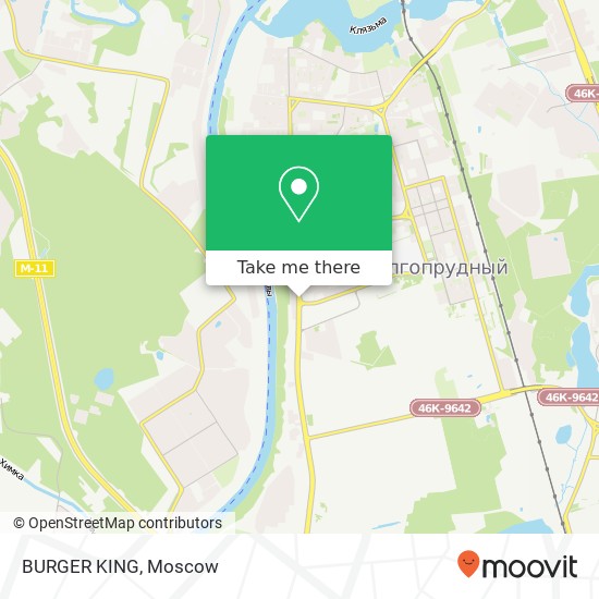 BURGER KING, Лихачёвский проспект, 64 Долгопрудный 141707 map