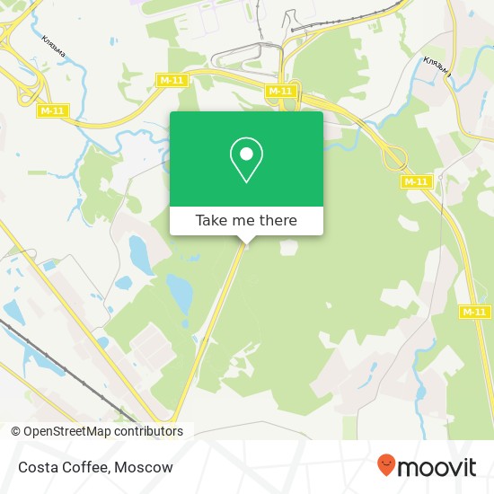 Costa Coffee, Международное шоссе Москва 141411 map