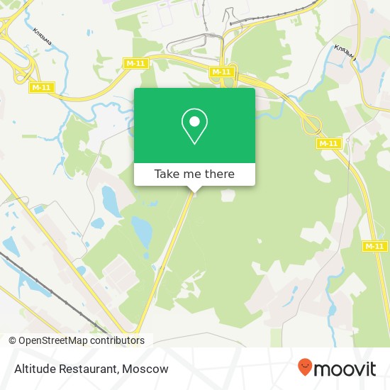 Altitude Restaurant, Международное шоссе Москва 141411 map