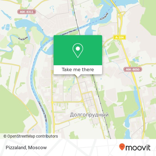 Pizzaland, Дирижабельная улица, 28 Долгопрудный 141707 map