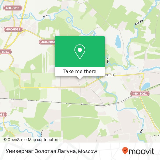 Универмаг Золотая Лагуна, Ивантеевка 141282 map