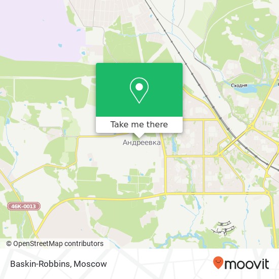 Baskin-Robbins, Солнечногорский район 141551 map