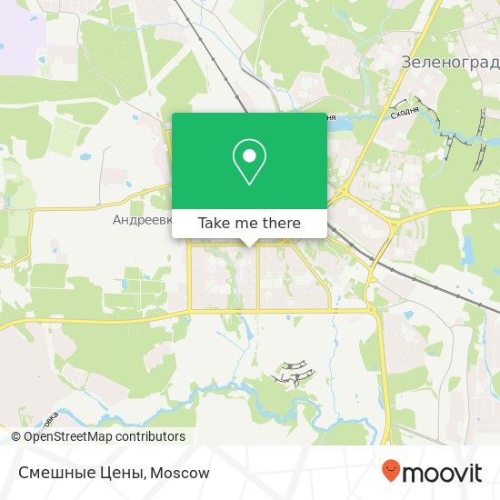 Смешные Цены, 16-й микрорайон Москва 124365 map