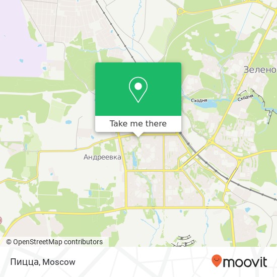 Пицца, Москва 124683 map