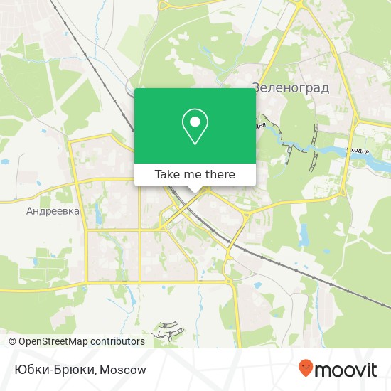 Юбки-Брюки, Крюковская площадь Москва 124575 map