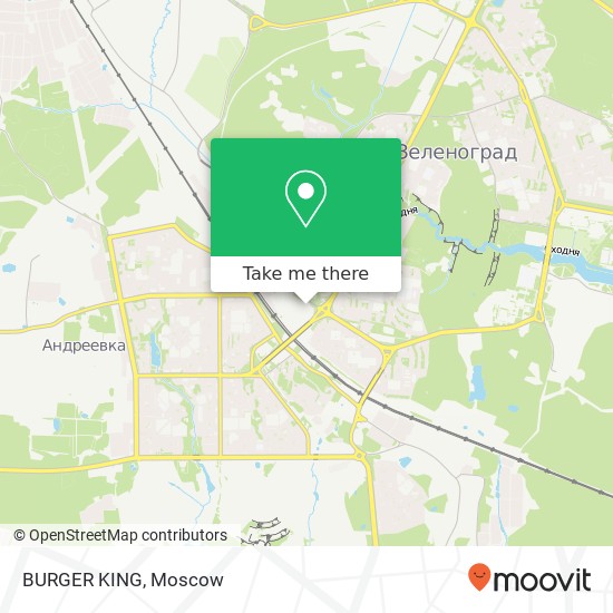 BURGER KING, Крюковская площадь, 1 Москва 124575 map