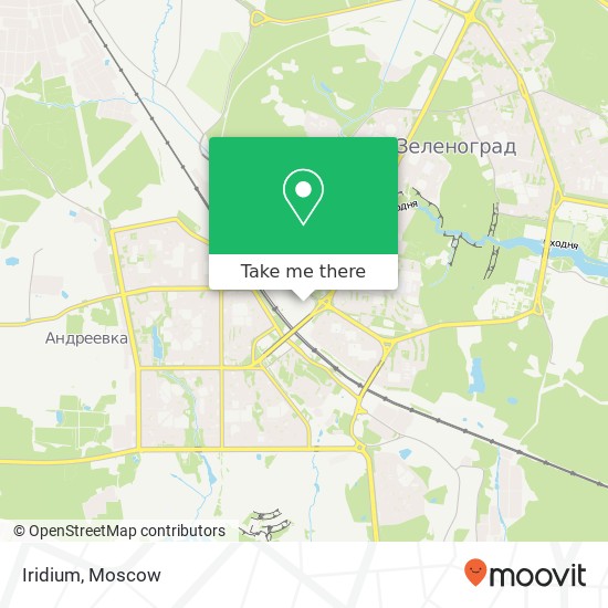 Iridium, Крюковская площадь Москва 124575 map