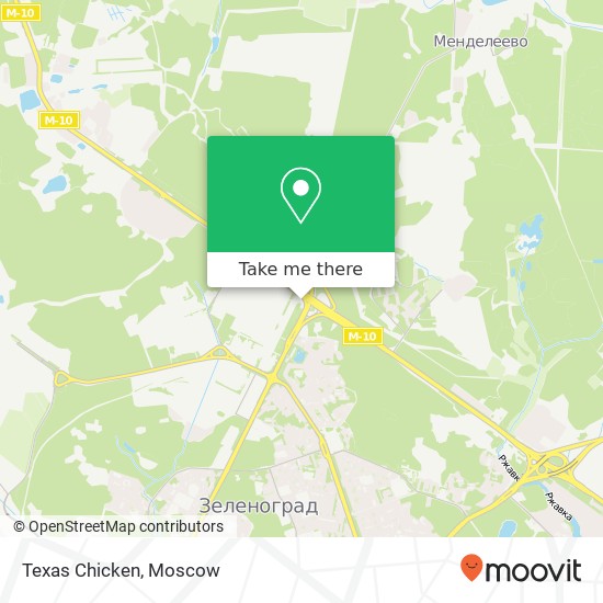 Texas Chicken, Панфиловский проспект Москва 124460 map