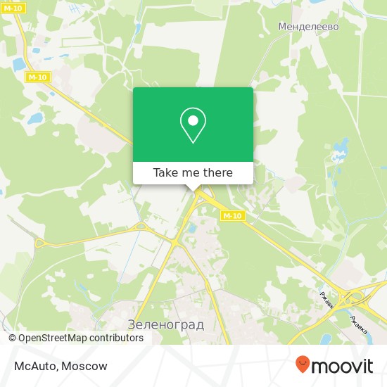 McAuto, Панфиловский проспект Москва 124460 map