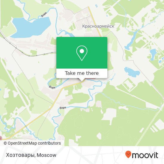 Хозтовары, проспект Испытателей Красноармейск 141290 map