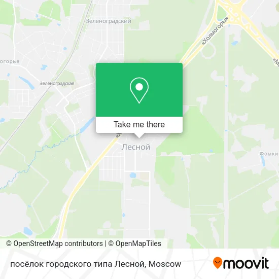 посёлок городского типа Лесной map