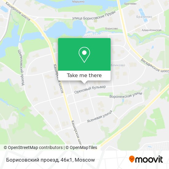 Борисовский проезд, 46к1 map
