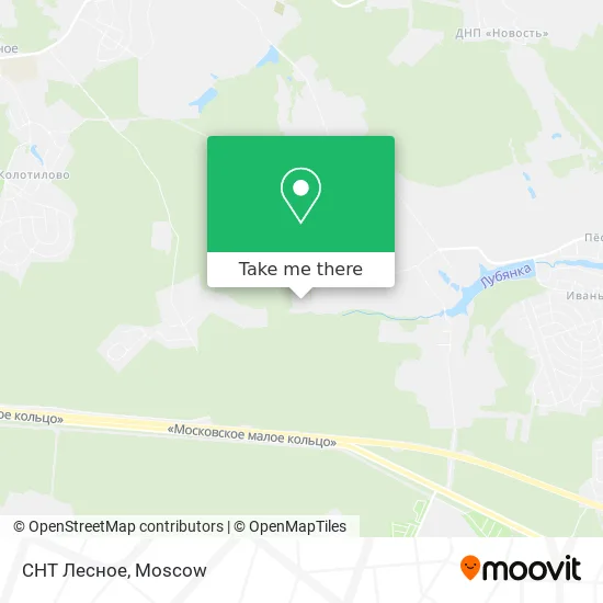 СНТ Лесное map
