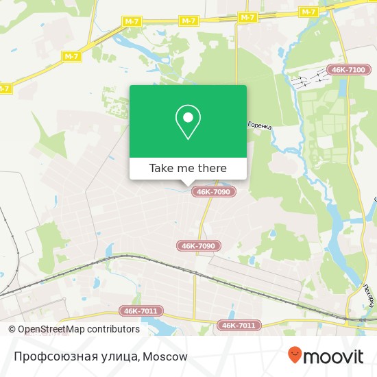 Профсоюзная улица map