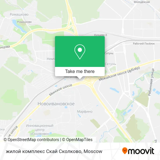 жилой комплекс Скай Сколково map