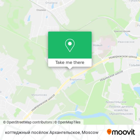 коттеджный посёлок Архангельское map