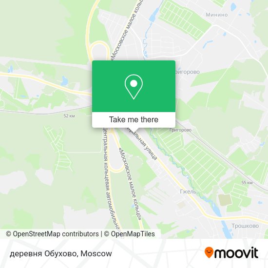 деревня Обухово map