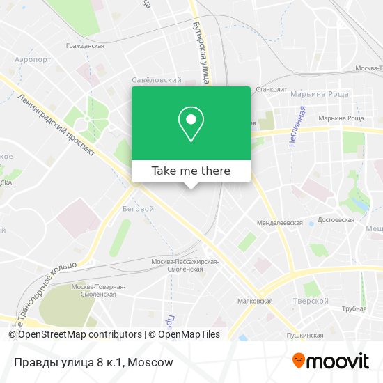 Правды улица 8 к.1 map