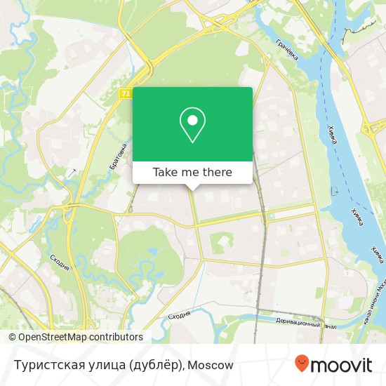 Туристская улица (дублёр) map