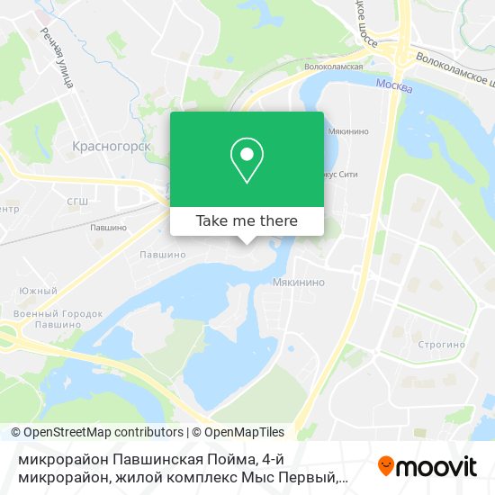 микрорайон Павшинская Пойма, 4-й микрорайон, жилой комплекс Мыс Первый map