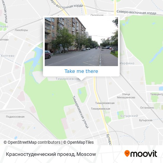 Красностуденческий проезд map