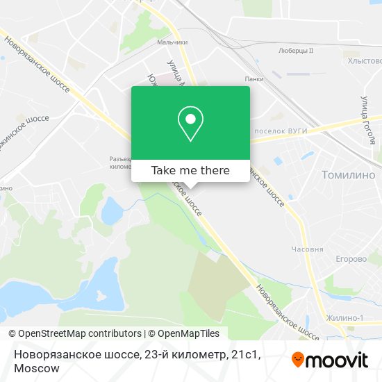 Новорязанское шоссе, 23-й километр, 21с1 map