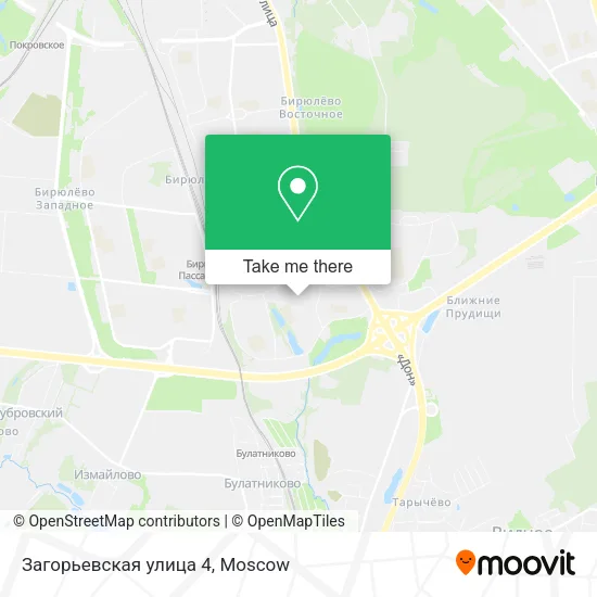 Загорьевская улица 4 map
